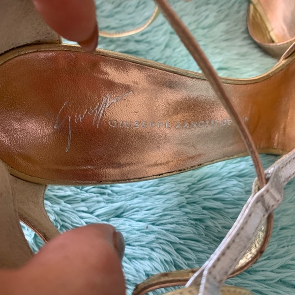 Giuseppe Zanetti Desigh metallic tricolor Heel sandals - Picture 10 of 13